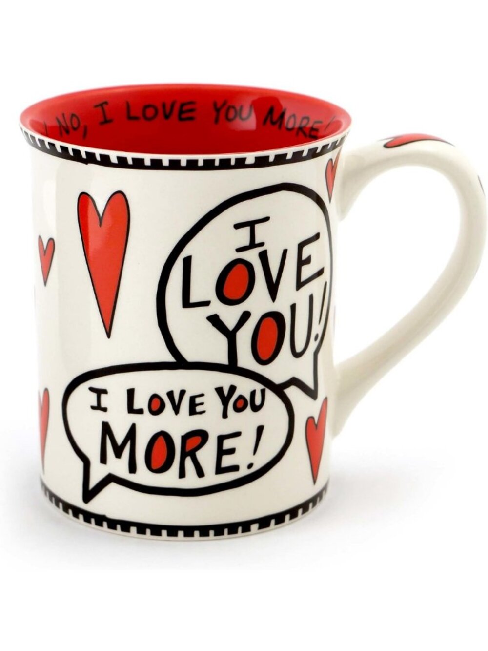 16 oz Stoneware Coffee Mug - Unique Design, Perfect for Home or Office Use